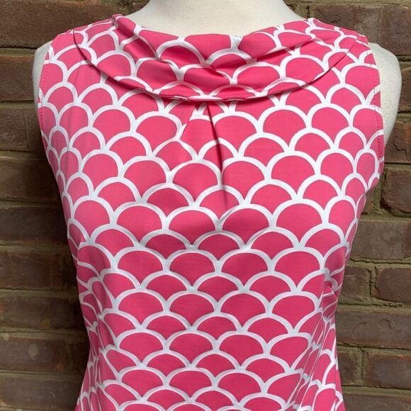 Katherine Way Pink & White Sleeveless Dress Sheath Size Small NEW - Picture 3 of 6
